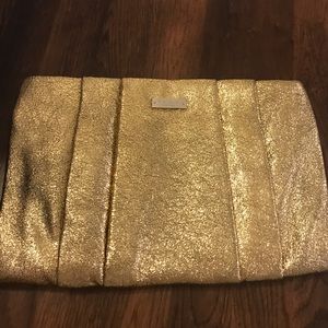 Gold Kate Spade Clutch